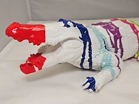 Paintcan splash pop art crocodile - afbeelding 4 van  7
