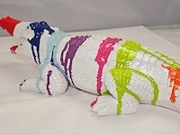 Paintcan splash pop art crocodile - afbeelding 5 van  7