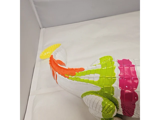 Paintcan splash pop art crocodile - afbeelding 6 van  7