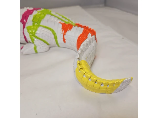 Paintcan splash pop art crocodile - afbeelding 7 van  7