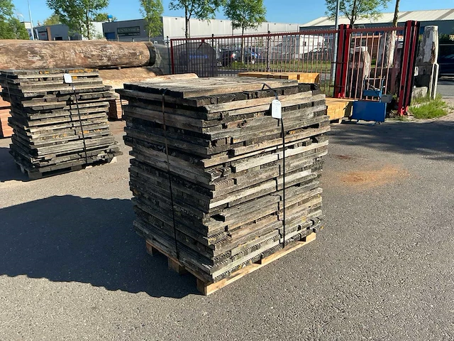 Pakket hardhout vlonderplanken (azobé) - afbeelding 1 van  4