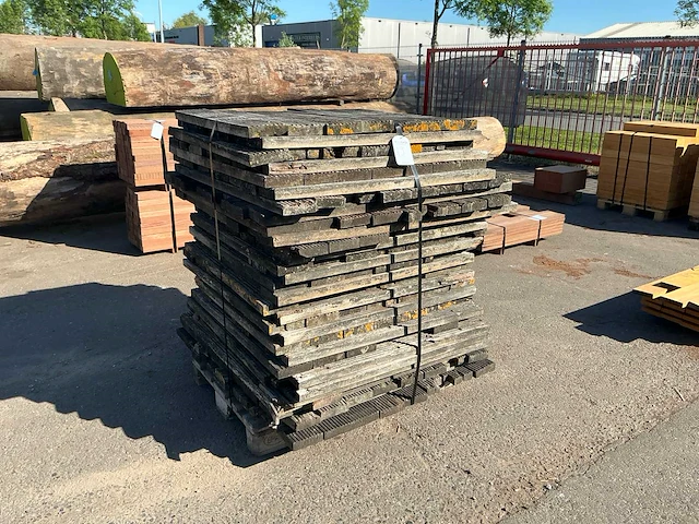 Pakket hardhout vlonderplanken (azobé) - afbeelding 1 van  4
