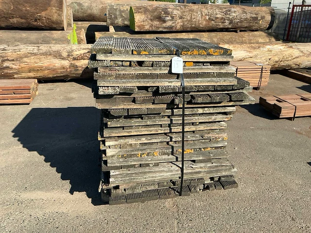 Pakket hardhout vlonderplanken (azobé) - afbeelding 2 van  4