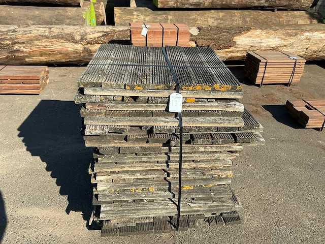 Pakket hardhout vlonderplanken (azobé) - afbeelding 3 van  4