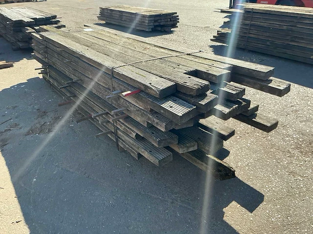 Pakket hardhout vlonderplanken diverse (azobé) - afbeelding 3 van  4