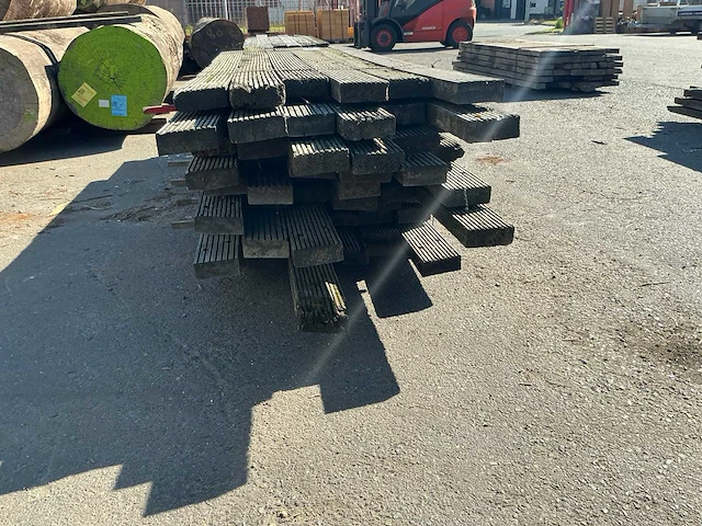 Pakket hardhout vlonderplanken diverse (azobé) - afbeelding 4 van  4