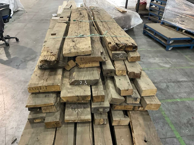 Pakket oud eiken delen - afbeelding 5 van  7