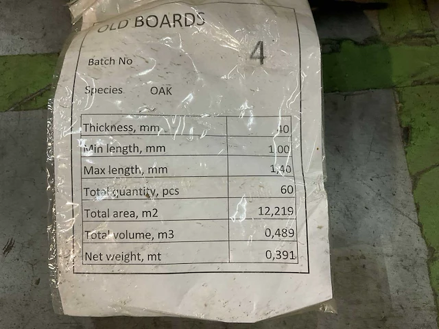 Pakket oud eiken delen - afbeelding 5 van  6