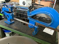 Pakkingsnij machine met opbergtafel voor pakkingsmateriaal en nylon snijplaat afm. tafel 153x220x100cm - afbeelding 4 van  7