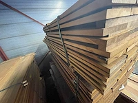 Pakoeli hardhouten planken geschaafd 21x145mm, lengte 36/65cm 12/125cm 12/185cm 12/215cm 12/275cm (82x) - afbeelding 2 van  3