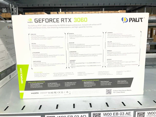 Palit geforce rtx 3060 videokaart - afbeelding 2 van  5