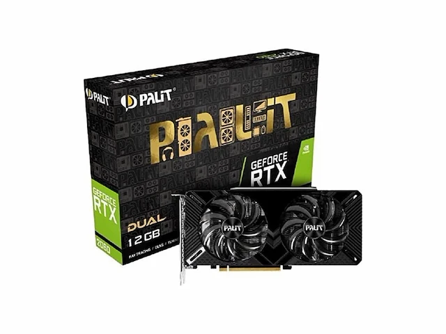 Palit ne62060018k9-1160c videokaart nvidia geforce rtx 2060 12 gb gddr6 - afbeelding 1 van  3
