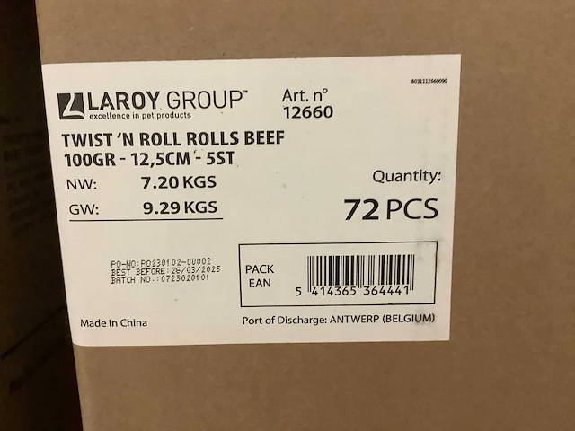 Pallet - hondensnacks - 1692items - afbeelding 2 van  5