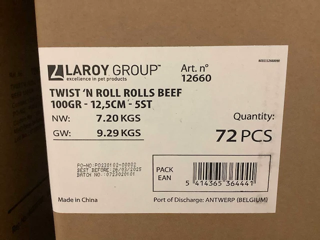 Pallet - hondensnacks - 1968items - afbeelding 2 van  5