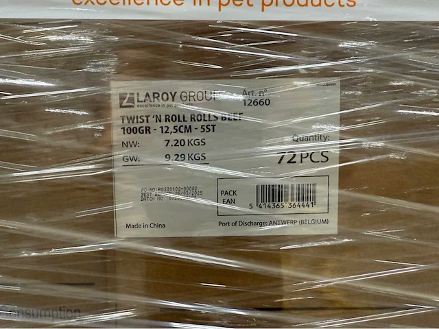 Pallet - hondensnacks - 2328 items - afbeelding 4 van  5