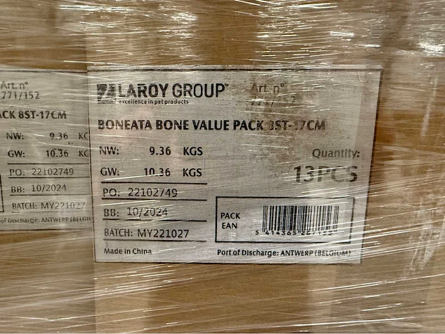 Pallet - hondensnacks - 2608 items - afbeelding 2 van  4
