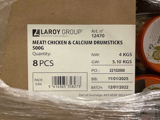 Pallet - hondensnacks - 640items - afbeelding 2 van  4