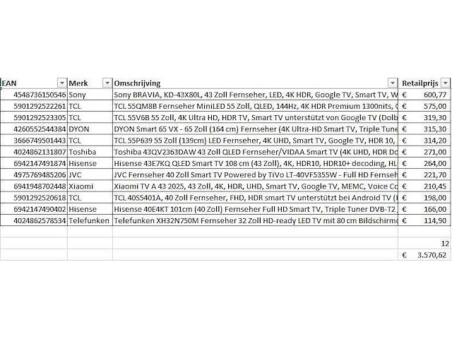 Pallet - televisie retourgoederen - 12 items - afbeelding 6 van  7