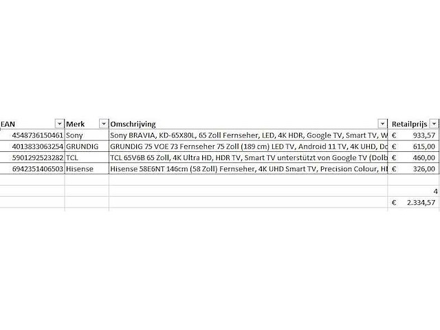 Pallet - televisie retourgoederen - 4 items - afbeelding 5 van  6