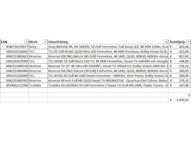 Pallet - televisie retourgoederen - 8 items - afbeelding 6 van  7