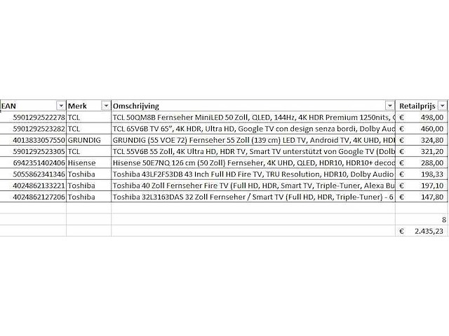 Pallet - televisie retourgoederen - 8 items - afbeelding 6 van  7