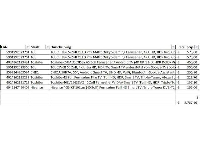 Pallet - televisie retourgoederen - 8 items - afbeelding 6 van  7