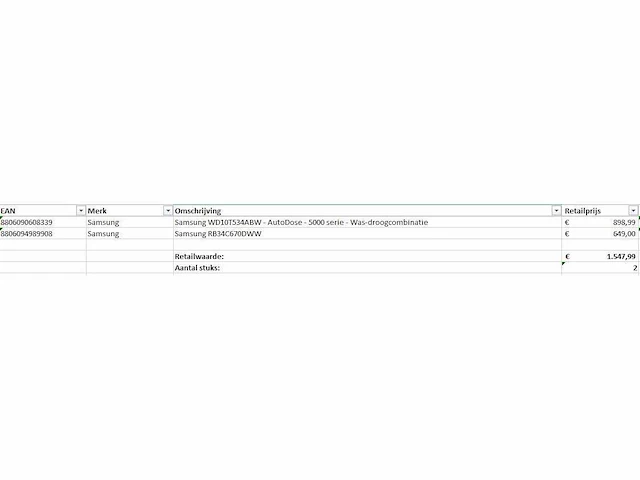 Pallet a-merk retourgoederen - 2 items - afbeelding 3 van  11