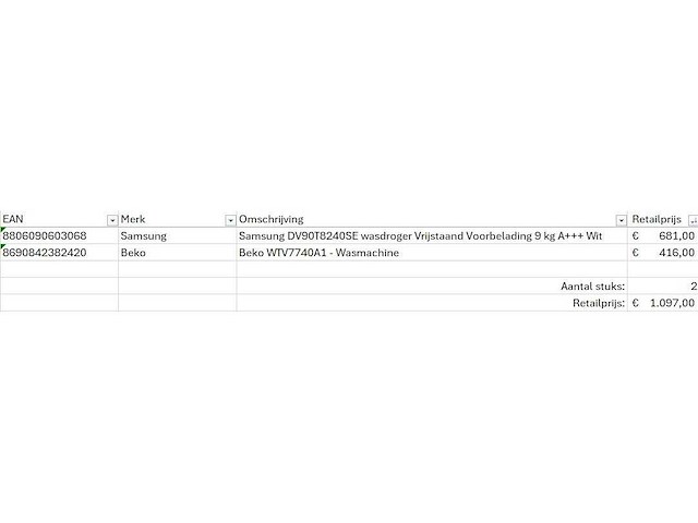 Pallet a-merk retourgoederen - 2 items - afbeelding 6 van  7