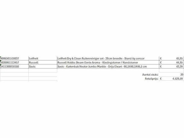 Pallet a-merk retourgoederen - 39 items - afbeelding 6 van  8
