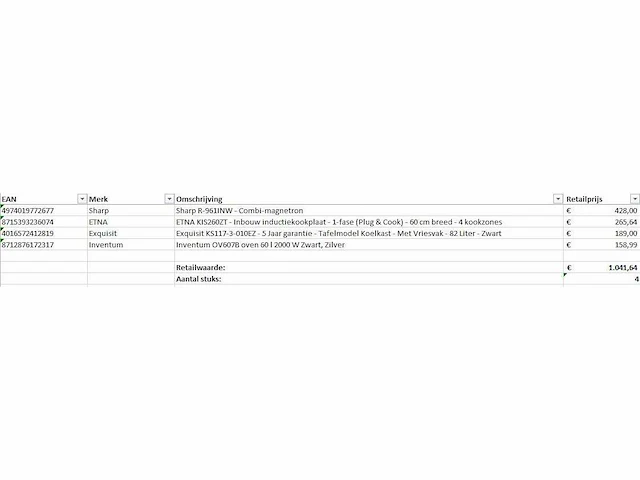 Pallet a-merk retourgoederen - 4 items - afbeelding 9 van  9