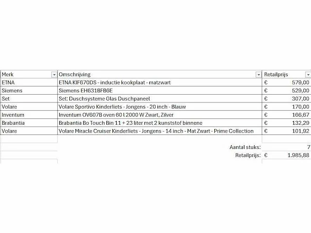 Pallet a-merk retourgoederen - 7 items - afbeelding 6 van  7