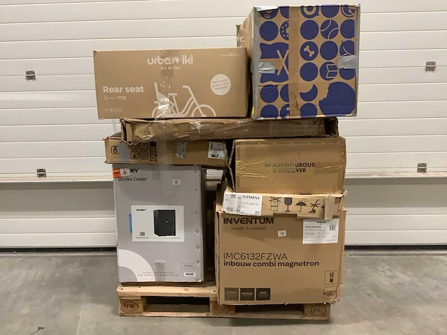 Pallet a-merk retourgoederen - 9 items - afbeelding 1 van  7