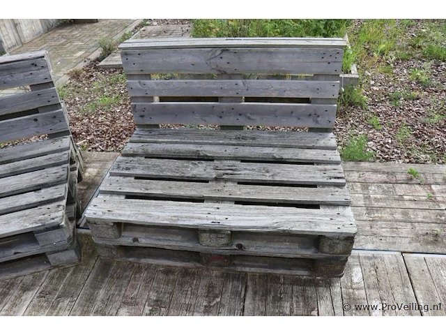 Pallet bank - 120x96x80cm - afbeelding 1 van  4