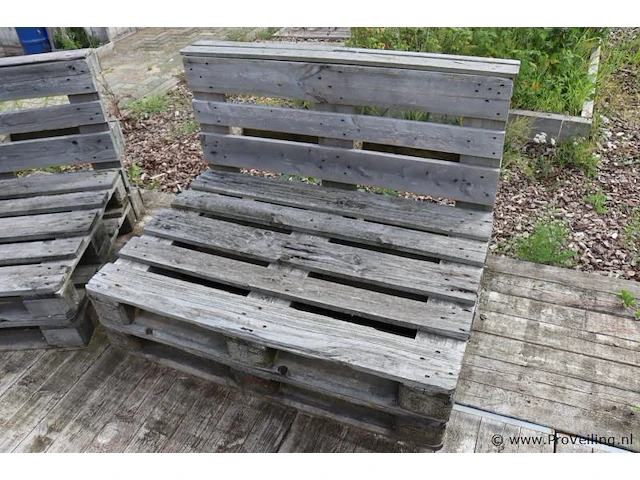 Pallet bank - 120x96x80cm - afbeelding 2 van  4
