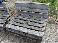 Pallet bank - 120x96x80cm - afbeelding 2 van  4