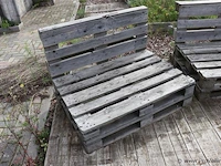 Pallet bank - 120x96x80cm - afbeelding 2 van  3
