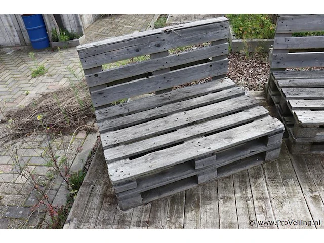 Pallet bank - 120x96x80cm - afbeelding 3 van  3
