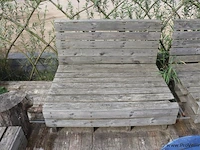 Pallet banken - 2 stuks - 124x86x86cm - afbeelding 2 van  3