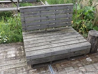 Pallet banken - 2 stuks - 124x86x86cm