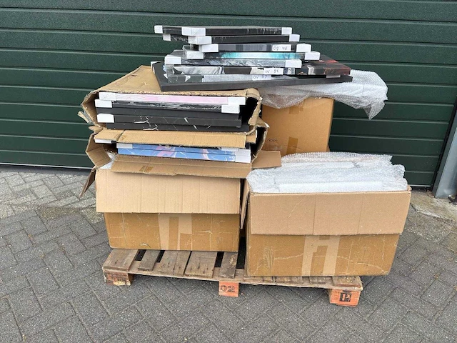 Pallet canvas/glas wanddecoratie - afbeelding 2 van  5