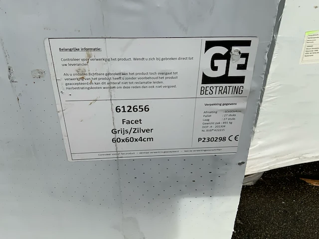 Pallet diverse beton tegels (54x) - afbeelding 22 van  22