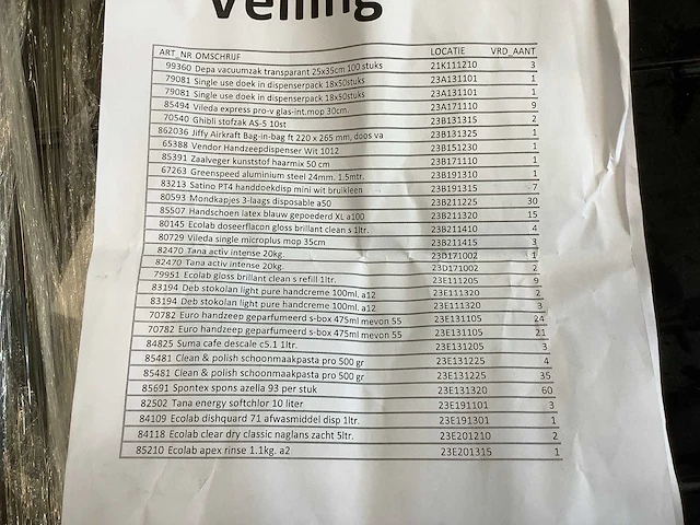 Pallet diverse schoonmaakartikelen - afbeelding 8 van  9