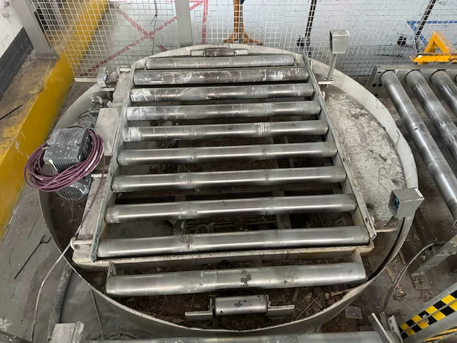 Pallet draai unit met motor - afbeelding 1 van  8