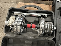 Pallet haltersets in koffer met halterschijven - afbeelding 2 van  11