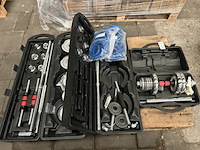 Pallet haltersets in koffer met halterschijven - afbeelding 1 van  11