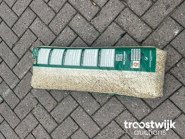 Pallet hoge kwaliteit hout pellets 100%pine, 65 zakken 975kg inclusief pallet - afbeelding 4 van  5