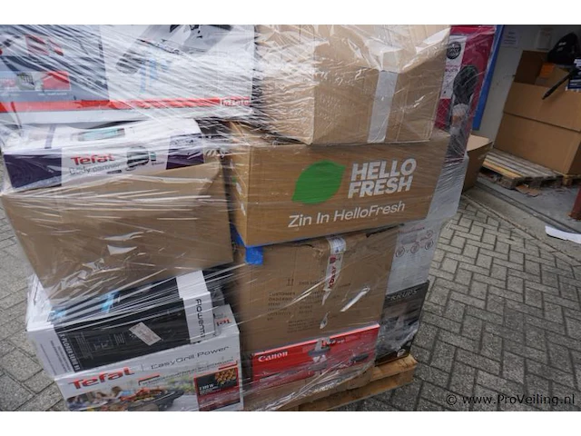 Pallet ongecontroleerde retourgoederen - afbeelding 3 van  4