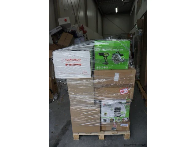 Pallet ongecontroleerde retourgoederen - afbeelding 1 van  5