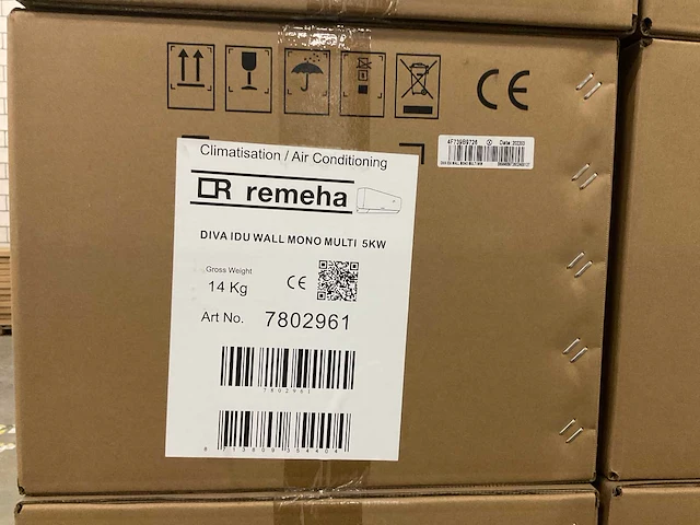Pallet remeha diva airco binnenunit 5kw - afbeelding 7 van  8