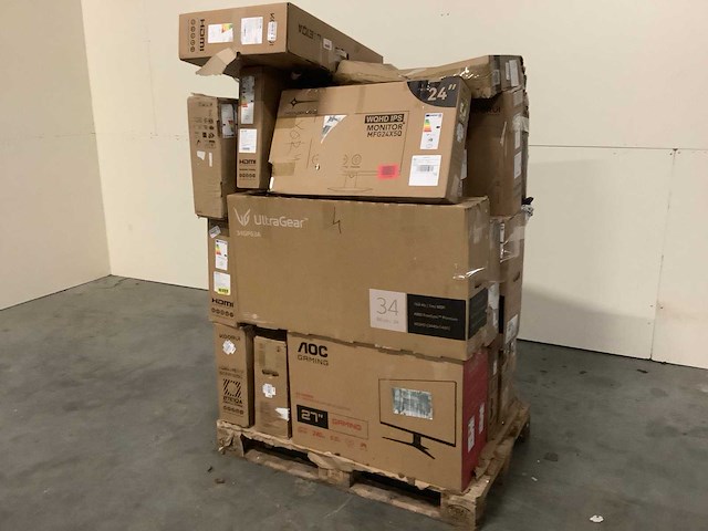Pallet retourgoederen - pc / monitors - televisie - afbeelding 1 van  6